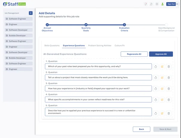 Project ATS, Internal Tool · Applicant Tracking, product screenshot